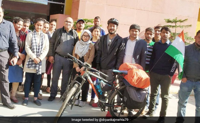 Manipur Cyclist Completes 9-Day Tour To Raise Funds For Pulwama Martyrs