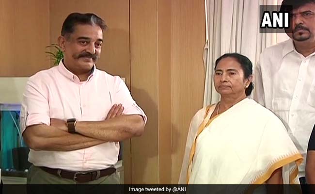 Days Before Polls, Kamal Haasan Meets Mamata Banerjee In Kolkata