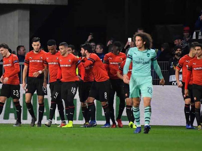 Rennes Fight Back To Stun 10-Man Arsenal In Europa League