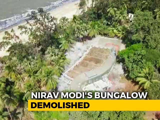 Nirav Modi's Illegal Alibaug Bungalow Blown Up. Watch Drone Footage