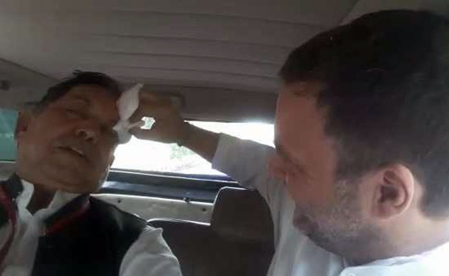 "Sir, Once More, Please," Says Hurt Journalist, Helped By Rahul Gandhi