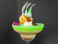 Thandai Cheesecake Mousse with Gulkand Whipped Cream