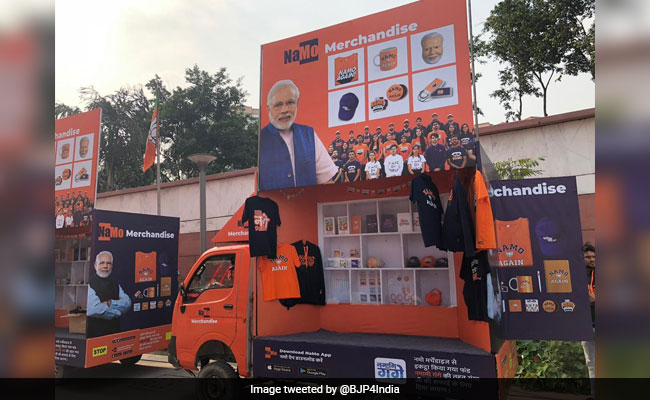 <i>NaMo Raths</i> Carry PM Modi Merchandise As He Campaigns For 2019 Polls