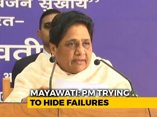 PM Modi "Hiding Failures" Behind Terror Attacks, Alleges Mayawati