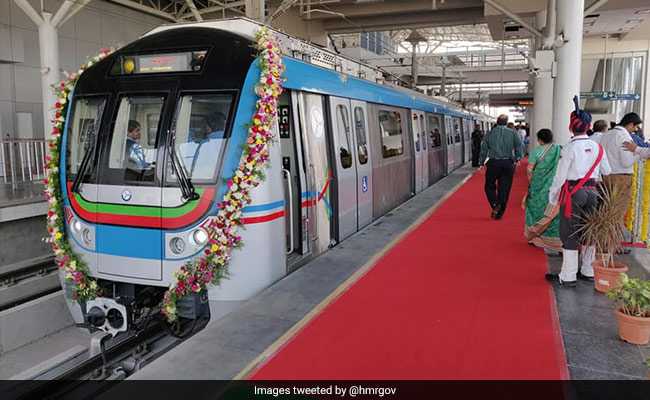 Ameerpet-Hitec City Segment Of Hyderabad Metro Flagged Off