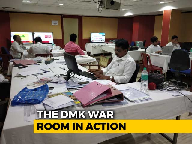 Lawyers, Techies Keep Round The Clock Vigil In DMK War Room In Chennai