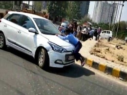 Man Clung To Speeding Car For 2 km In Road Rage Case Near Delhi Man Clung To Speeding Car For 2 km In Road Rage Case Near Delhi