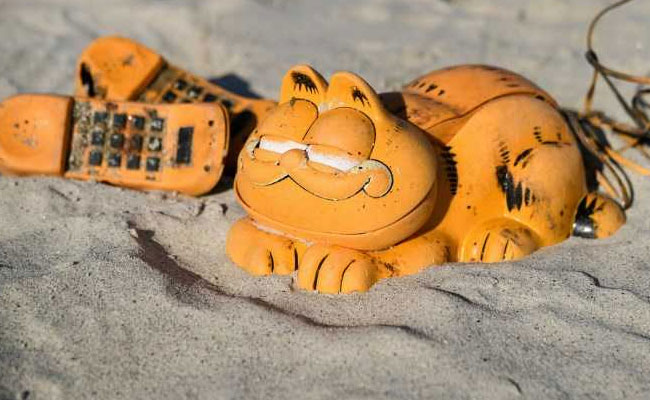 Mystery Of "Garfield" Phones Washing Up On Beach Solved After 30 Years