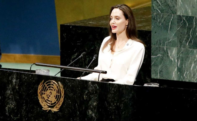 Angelina Jolie At UN Calls For Inclusion Of Women In Afghan Peace Talks