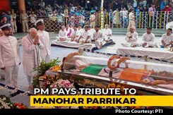 State Funeral For Goa Chief Minister Manohar Parrikar, PM Pays Respects State Funeral For Goa Chief Minister Manohar Parrikar, PM Pays Respects