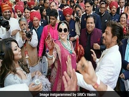 At Akash Ambani and Shloka Mehta's Wedding, Shah Rukh Khan, Ranbir Kapoor Liven-Up The Baaraat With Nita Ambani At Akash Ambani and Shloka Mehta's Wedding, Shah Rukh Khan, Ranbir Kapoor Liven-Up The Baaraat With Nita Ambani