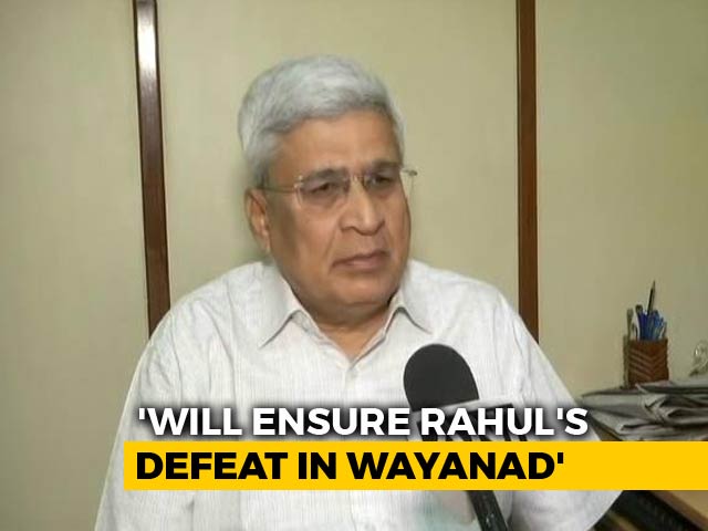"Will Work To Defeat Rahul Gandhi" In Wayanad, Says CPM's Prakash Karat