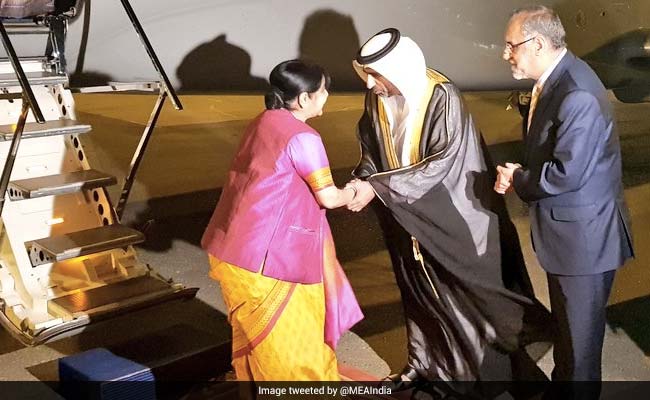Sushma Swaraj Arrives In Abu Dhabi To Attend Islamic Nations' Conclave