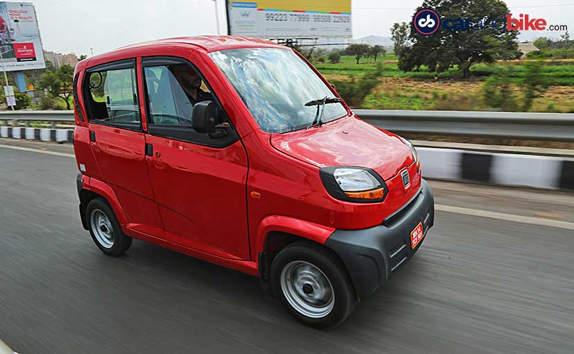 Bajaj Qute Launched On Uber XS In Bengaluru