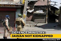 "Army Soldier Safe": Government Denies Report Jawan Kidnapped In J&K "Army Soldier Safe": Government Denies Report Jawan Kidnapped In J&K