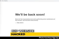 BJP Website Allegedly Hacked, Says "We Will Be Back Soon" BJP Website Allegedly Hacked, Says "We Will Be Back Soon"