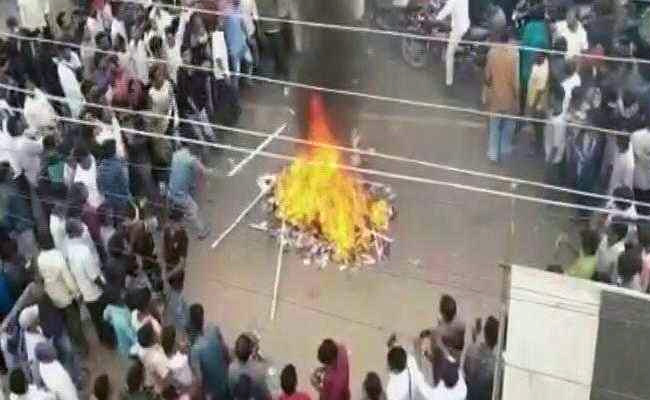 Furniture Set On Fire At YSR Congress Office After Lawmaker Denied Ticket