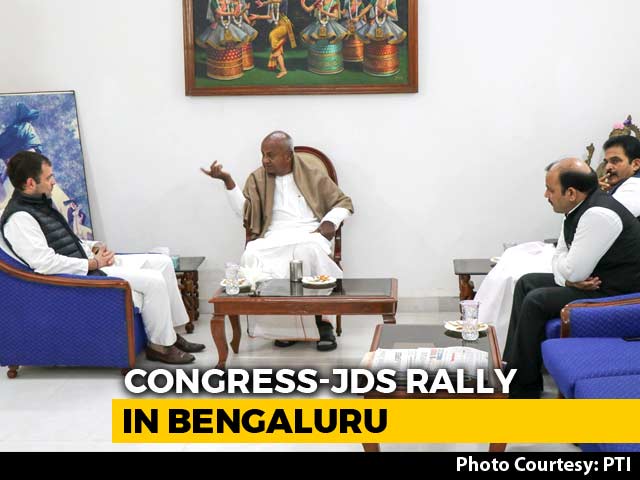 Rahul Gandhi, Deve Gowda To Launch Campaign With Mega Rally Today