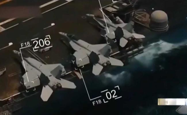 Iran Drone Video Of American Carrier Appears "Years Old": US Navy