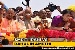 Smriti Irani Traces Rahul Gandhi's Route In Amethi As She Makes A Point Smriti Irani Traces Rahul Gandhi's Route In Amethi As She Makes A Point