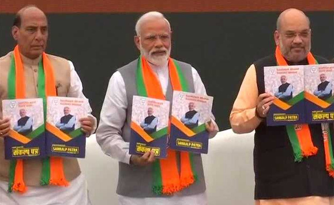 Nationalism Our Inspiration, Says PM Modi At Launch Of BJP's Poll Manifesto: Highlights