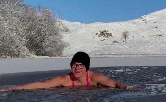 Woman Finds Comfort In Ice Swimming After Rock Climbing Accident