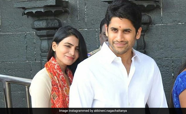 Samantha Ruth Prabhu And Naga Chaitanya Visit Venkateswara Temple ...