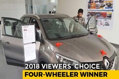 2018 NDTV CNB Viewers' Choice Four-Wheeler Winner 2018 NDTV CNB Viewers' Choice Four-Wheeler Winner