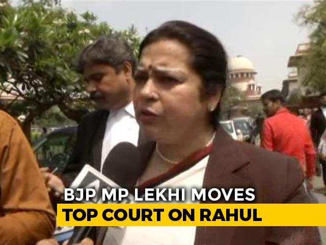 BJP's Meenakshi Lekhi Sues Rahul Gandhi For Contempt Over Remarks On PM