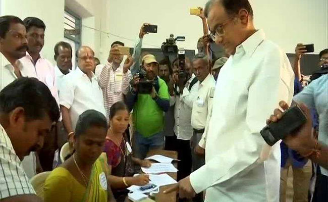 "All Religions Are Equal", Says P Chidambaram After Casting Vote