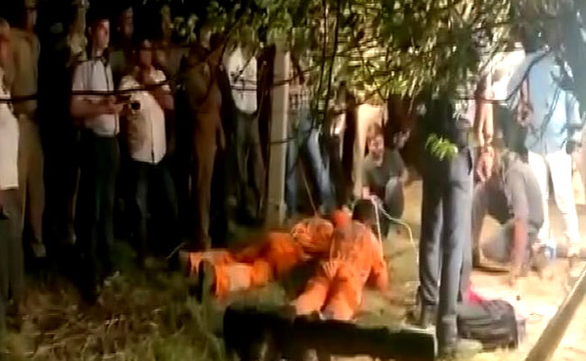 5-Year-Old Rescued From 110-Feet Borewell In Mathura After 8 Hours
