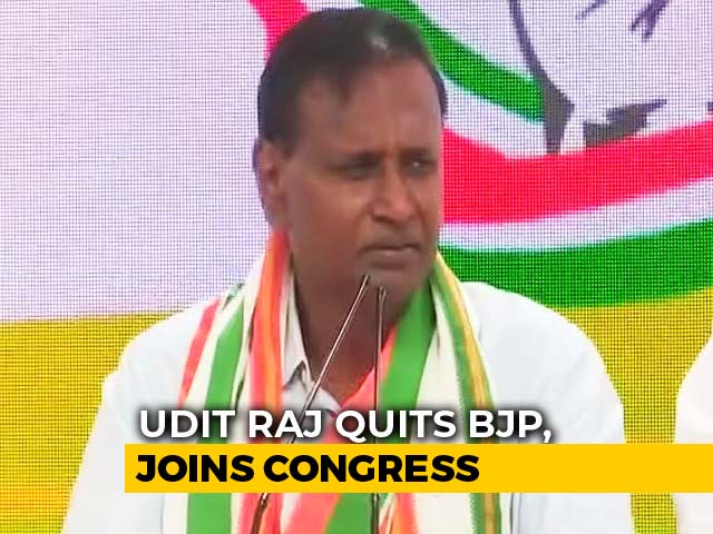 "Clear How Anti-Dalit BJP Is": Lawmaker Udit Raj, Snubbed, Joins Congress