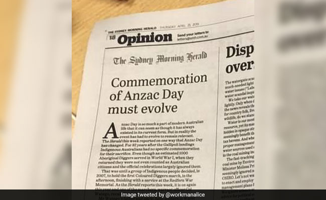 Australia's Daily Telegraph Prints Pages From Rival Sydney Morning Herald