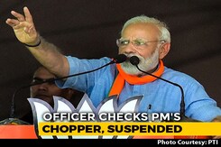 Questions As Election Body Suspends Officer For Checking PM's Chopper Questions As Election Body Suspends Officer For Checking PM's Chopper