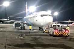 Jet Airways' Last Push Back After Suspending Operations Jet Airways' Last Push Back After Suspending Operations