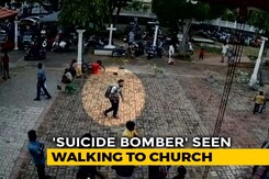 On Video, Alleged Suicide Bomber Pats Girl Before Entering Lanka Church On Video, Alleged Suicide Bomber Pats Girl Before Entering Lanka Church