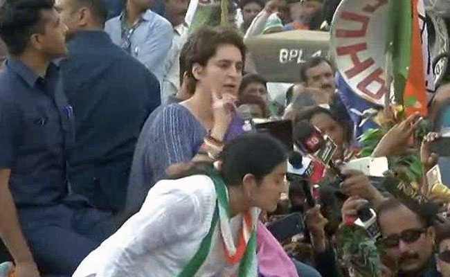 Priyanka Gandhi Vadra Holds Roadshow In Ghaziabad: Highlights