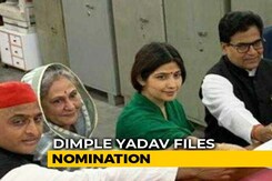 Dimple Yadav Files Poll Papers For Her Third Fight From UP's Kannauj Seat Dimple Yadav Files Poll Papers For Her Third Fight From UP's Kannauj Seat