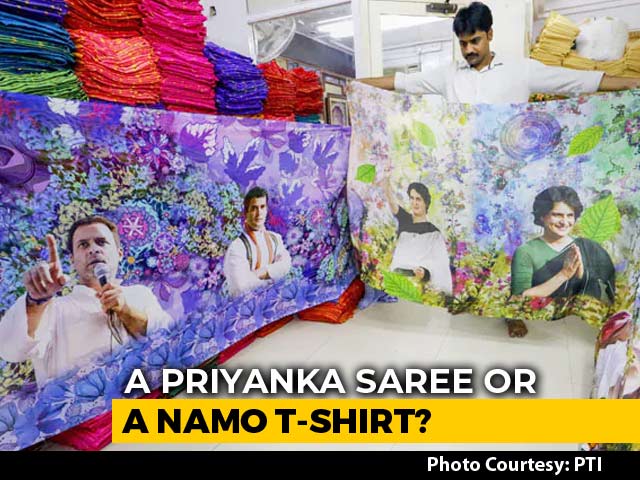 From Priyanka Gandhi Sarees To NaMo Caps, Parties Bet On Poll Merchandise