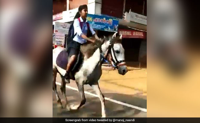 "She's My Hero," Says Anand Mahindra For Teen Who Rode Horse To Exam Hall