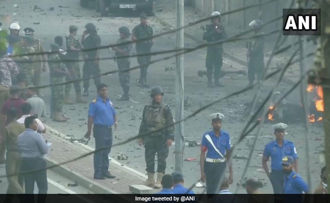 On Video, Blast In Van Near Colombo Church When Officials Defused Bomb