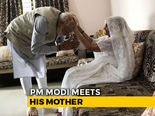 "Will Vote In A While", Says PM, Seeks Blessings From His Mother