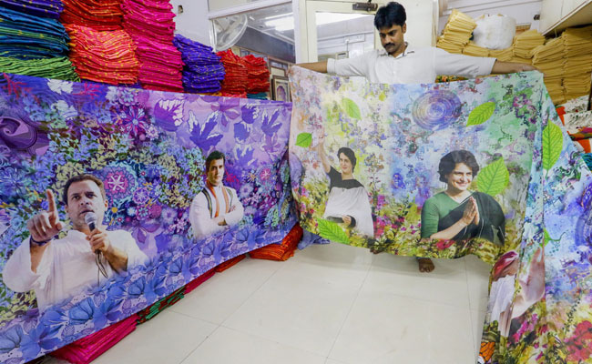 From Priyanka Gandhi Sarees To NaMo Caps, Parties Bet On Poll Merchandise