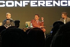 Robert Downey Jr, Brie Larson & Jeremy Renner Talk About Thanos Robert Downey Jr, Brie Larson & Jeremy Renner Talk About Thanos