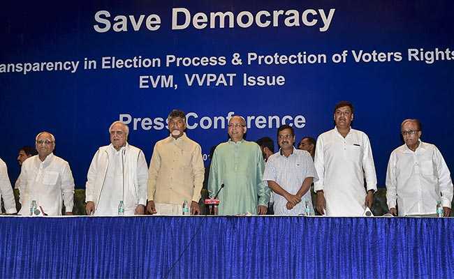 Opposition Renews Attack Over EVMs, Wants 50% Paper Trail Verification