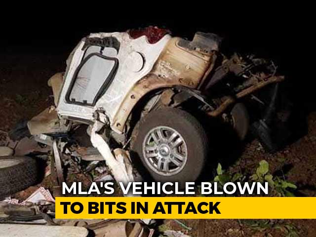 Bulletproof SUV Split Into 2 In Dantewada Maoist Attack On BJP Convoy