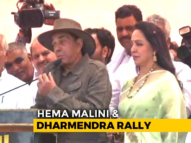Dharmendra Campaigns For Hema Malini In Mathura