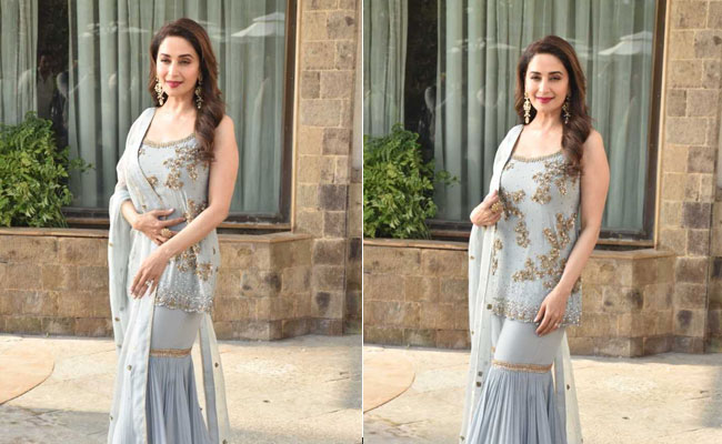 For Your Next Summer Wedding, Take Notes From Madhuri Dixit In A Pastel <i>Sharara</i>. 8 Pretty Options
