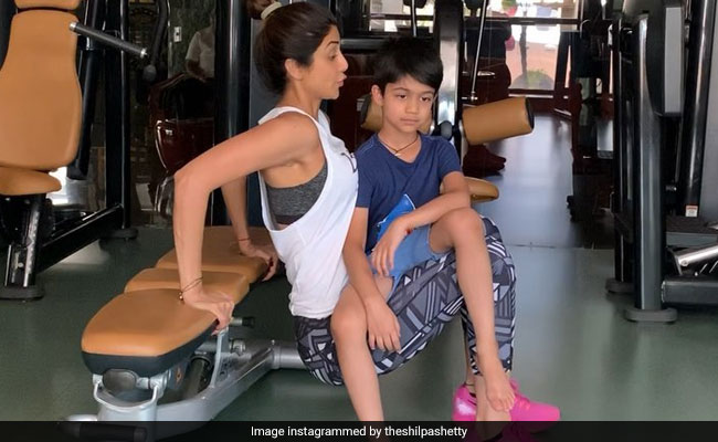 When Shilpa Shetty Swapped Weights For 6-Year-Old Son Viaan In Mom-Special Work-Out