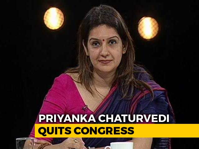 Congress's Priyanka Chaturvedi Quits Party Day After Tweet Criticising It